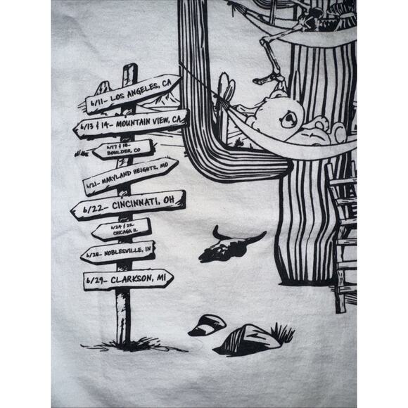 Dead & Company 2022 Tour T-Shirt Grateful Dead White XXL 23x28 Youthful Folly - Picture 9 of 11